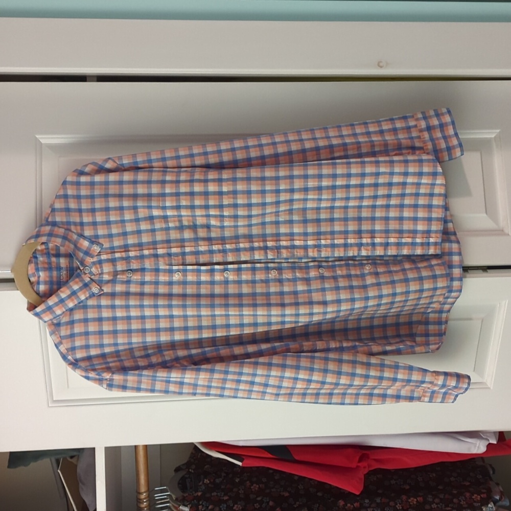 J. Crew Mens large long sleeve button down shirt